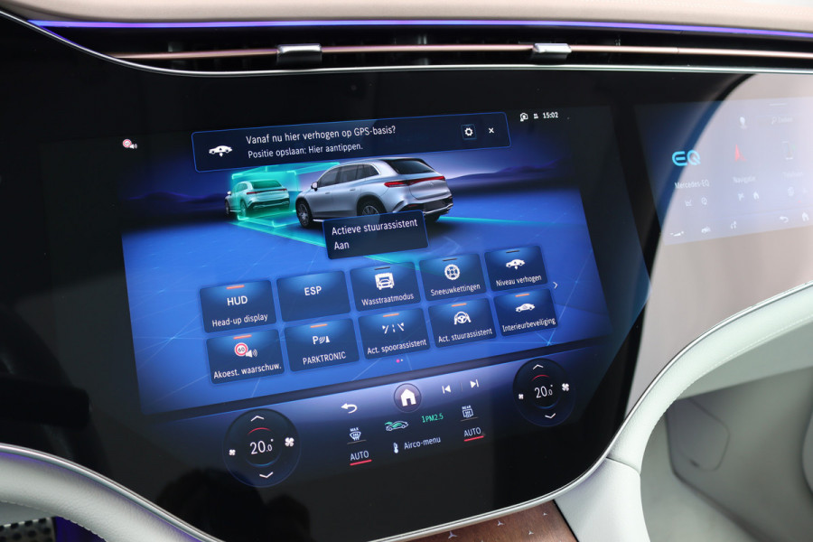 Mercedes-Benz EQS SUV 450+ AMG Line 118 kWh | Luchtvering | Hyperscreen | Achterasbesturing | Massage | Stoelventilatie | Distronic+ | Burmester | Augmented Reality HUD | Digital Light | Surround Camera |