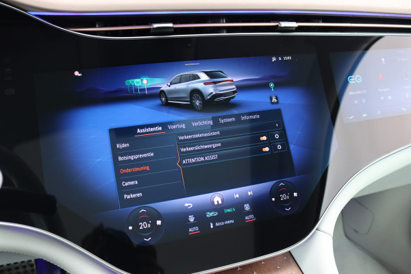 Mercedes-Benz EQS SUV 450+ AMG Line 118 kWh | Luchtvering | Hyperscreen | Achterasbesturing | Massage | Stoelventilatie | Distronic+ | Burmester | Augmented Reality HUD | Digital Light | Surround Camera |