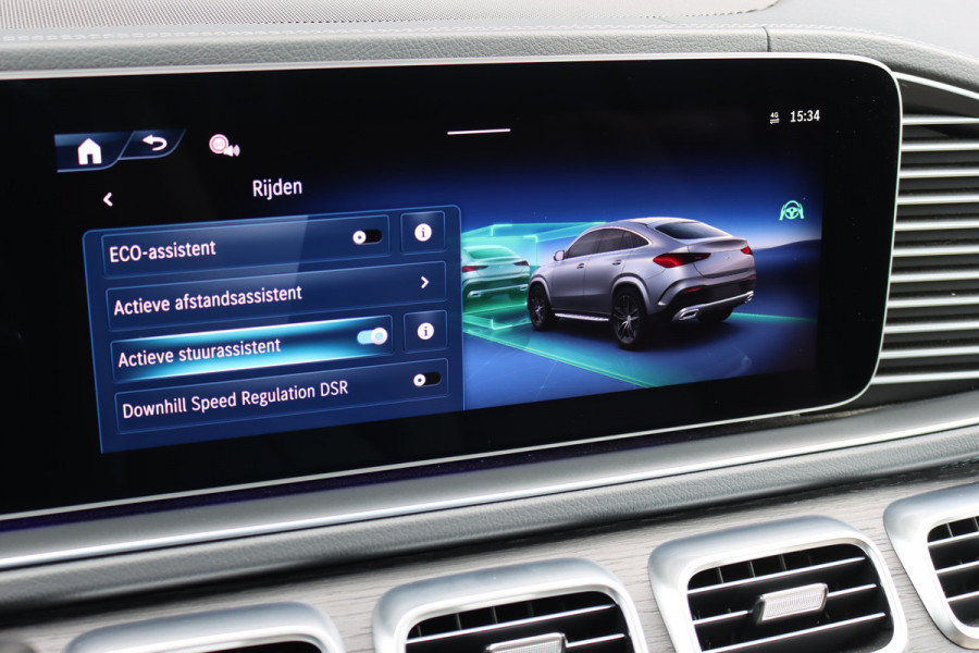 Mercedes-Benz GLE Coupé 400 e 4MATIC AMG Line | Manufaktur | Luchtvering | Distronic | Stoelventilatie | Verwarmd Stuurwie | Massage | Burmester | HUD | Trekhaak | Multibeam LED |
