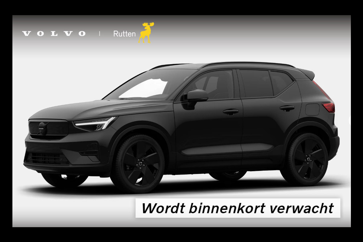Volvo EX40 Twin Motor Ultra Black Edition Europa 82 kWh Panoramadak / Adaptive cruise control / 360 Camera / Elektrisch bedienbare stoelen met geheugen / Apple Carplay / Android auto /