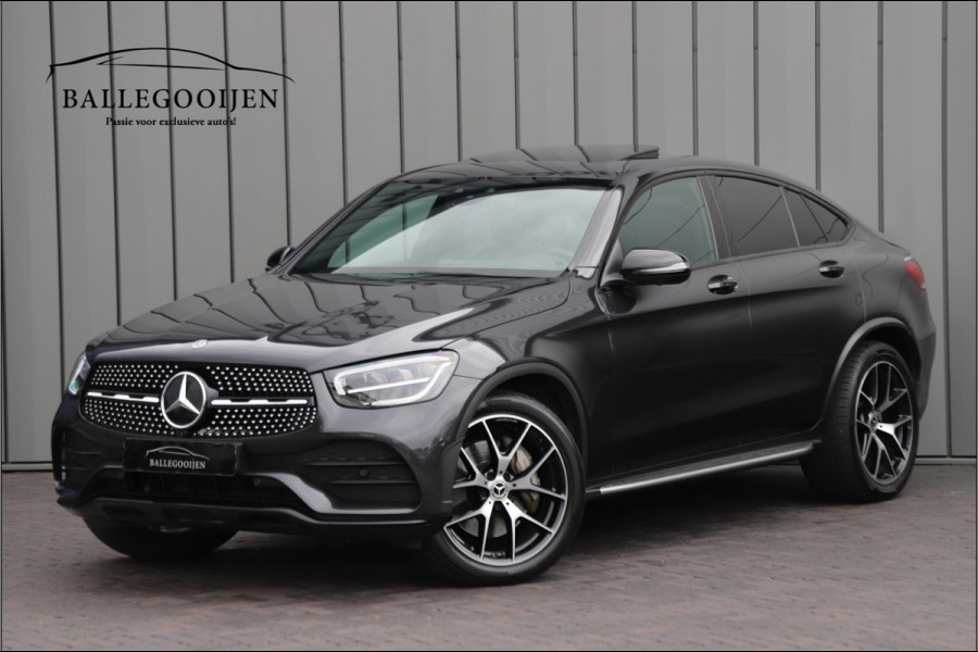 Mercedes-Benz GLC Coupé 300 AMG 4-Matic | 258PK | Schuifdak | Trekhaak | Led | Carplay | Distronic | Leder | Stoelverwarming | 2020.