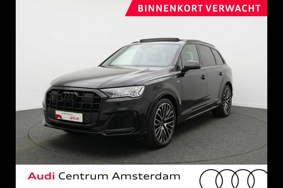 Audi Q7 60 TFSI e quattro Pro Line S Competition 490 pk | Head Up Display | Panoramadak | Elektr. trekhaak | Rondomzicht camera | B&O Soundsystem | Stoelverwarming v/a |  Laser Led koplampen