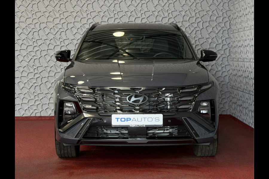 Hyundai Tucson ONGEBRUIKTE AUTO 1.6 T-GDI PHEV N-LINE CAMERA ELEK.KLEP ELEK.STOEL/GEHEUG.VERW/GEKOELD SUBWFR 19''LMV ZWARTE HEMEL STUURVERW. PLUG IN HYBRIDE