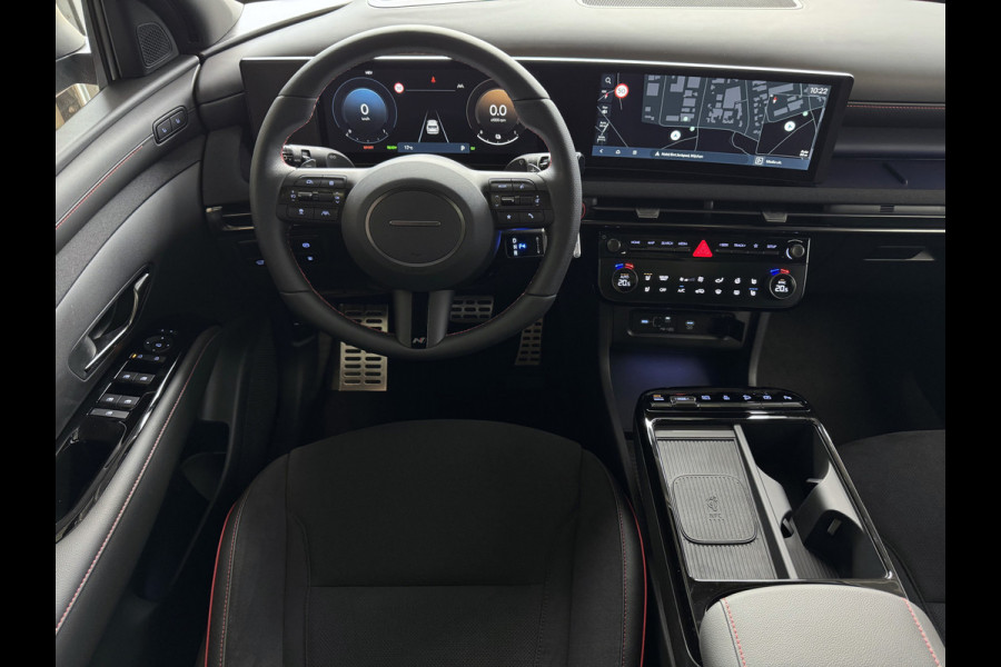 Hyundai Tucson ONGEBRUIKTE AUTO 1.6 T-GDI PHEV N-LINE CAMERA ELEK.KLEP ELEK.STOEL/GEHEUG.VERW/GEKOELD SUBWFR 19''LMV ZWARTE HEMEL STUURVERW. PLUG IN HYBRIDE