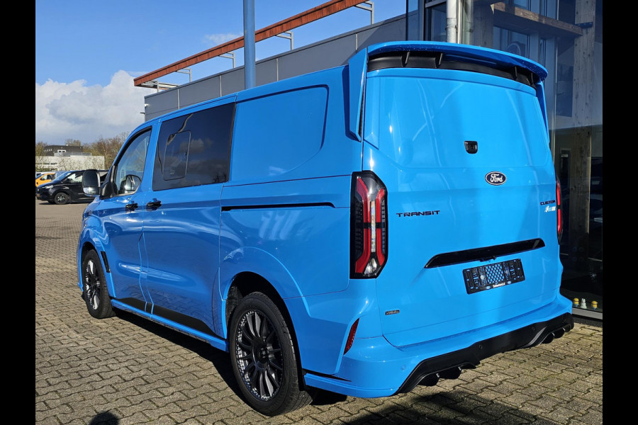 Ford Transit Custom 320 2.5 PHEV L1H1 MS-RT DC Trekhaak! | Dubbele Cabine | Dubbele zijschuifdeur | Keyless entry | Lederen sportstoelen | Elektrische zijschuifdeur | Virtual cockpit | Fabrieksgarantie tm. 16-04-2029