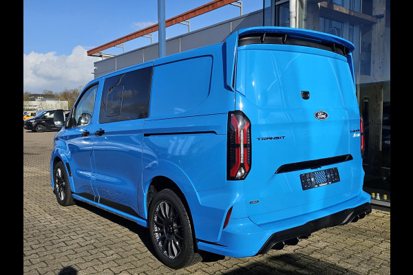 Ford Transit Custom 320 2.5 PHEV L1H1 MS-RT DC Trekhaak! | Dubbele Cabine | Dubbele zijschuifdeur | Keyless entry | Lederen sportstoelen | Elektrische zijschuifdeur | Virtual cockpit | Fabrieksgarantie tm. 16-04-2029