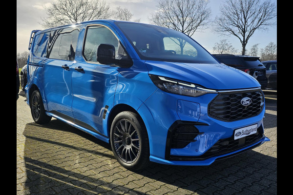 Ford Transit Custom 320 2.5 PHEV L1H1 MS-RT DC Trekhaak! | Dubbele Cabine | Dubbele zijschuifdeur | Keyless entry | Lederen sportstoelen | Elektrische zijschuifdeur | Virtual cockpit | Fabrieksgarantie tm. 16-04-2029