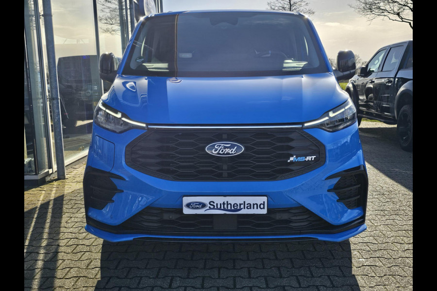 Ford Transit Custom 320 2.5 PHEV L1H1 MS-RT DC Trekhaak! | Dubbele Cabine | Dubbele zijschuifdeur | Keyless entry | Lederen sportstoelen | Elektrische zijschuifdeur | Virtual cockpit | Fabrieksgarantie tm. 16-04-2029