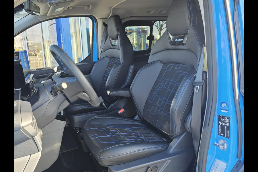 Ford Transit Custom 320 2.5 PHEV L1H1 MS-RT DC Trekhaak! | Dubbele Cabine | Dubbele zijschuifdeur | Keyless entry | Lederen sportstoelen | Elektrische zijschuifdeur | Virtual cockpit | Fabrieksgarantie tm. 16-04-2029