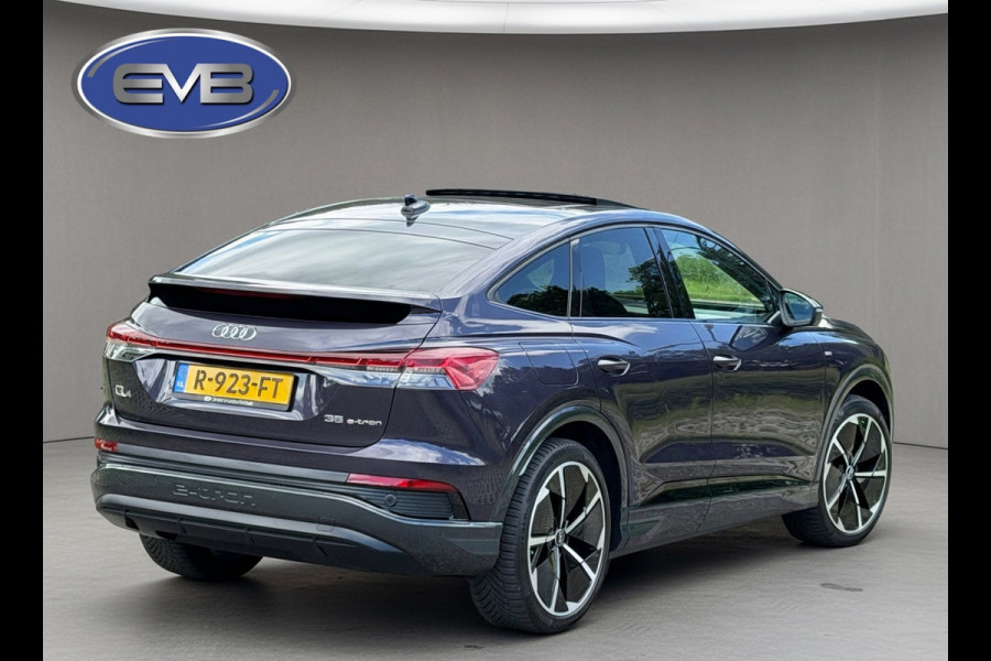 Audi Q4 Sportback e-tron 35 S edition 55 kWh, 2 X S-LINE, panoramadak, achteruitrijcamera, 1/2 lederen sportinterieur, vele opties