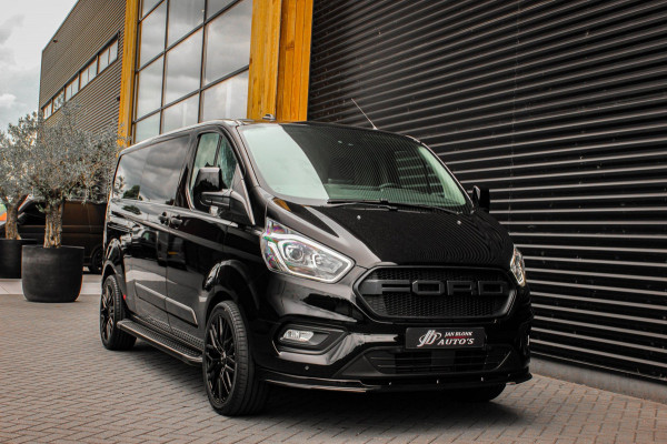 Ford Transit Custom 300 2.0 TDCI L2H1 JB-EDITION / 130PK AUTOMAAT / FULL BLACK / RAPTOR GRILL / SIDE-BARS / TREKHAAK /APPLECARPLAY