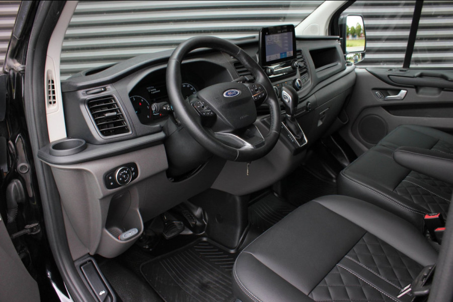 Ford Transit Custom 300 2.0 TDCI L2H1 JB-EDITION / 130PK AUTOMAAT / FULL BLACK / RAPTOR GRILL / SIDE-BARS / TREKHAAK /APPLECARPLAY