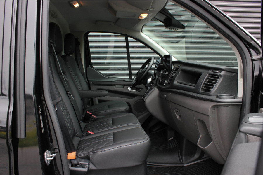 Ford Transit Custom 300 2.0 TDCI L2H1 JB-EDITION / 130PK AUTOMAAT / FULL BLACK / RAPTOR GRILL / SIDE-BARS / TREKHAAK /APPLECARPLAY