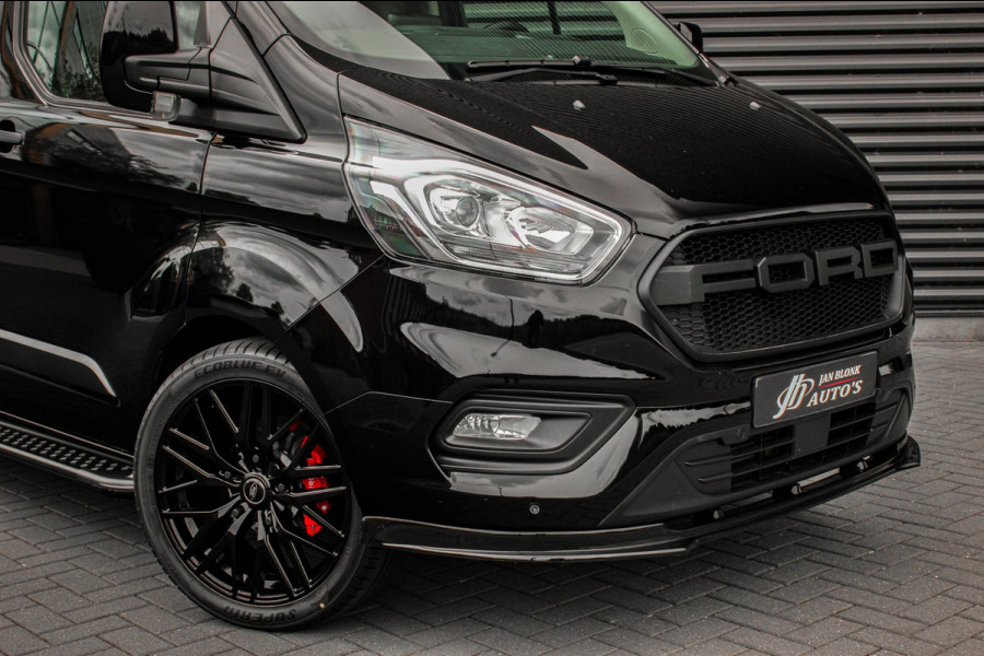 Ford Transit Custom 300 2.0 TDCI L2H1 JB-EDITION / 130PK AUTOMAAT / FULL BLACK / RAPTOR GRILL / SIDE-BARS / TREKHAAK /APPLECARPLAY