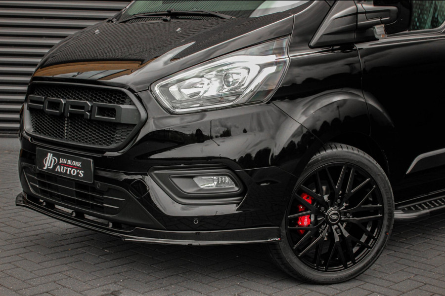 Ford Transit Custom 300 2.0 TDCI L2H1 JB-EDITION / 130PK AUTOMAAT / FULL BLACK / RAPTOR GRILL / SIDE-BARS / TREKHAAK /APPLECARPLAY