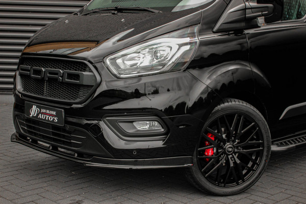 Ford Transit Custom 300 2.0 TDCI L2H1 JB-EDITION / 130PK AUTOMAAT / FULL BLACK / RAPTOR GRILL / SIDE-BARS / TREKHAAK /APPLECARPLAY