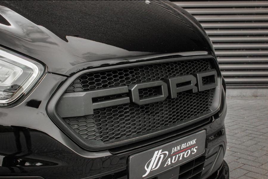 Ford Transit Custom 300 2.0 TDCI L2H1 JB-EDITION / 130PK AUTOMAAT / FULL BLACK / RAPTOR GRILL / SIDE-BARS / TREKHAAK /APPLECARPLAY