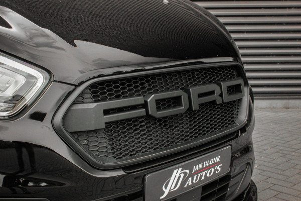 Ford Transit Custom 300 2.0 TDCI L2H1 JB-EDITION / 130PK AUTOMAAT / FULL BLACK / RAPTOR GRILL / SIDE-BARS / TREKHAAK /APPLECARPLAY