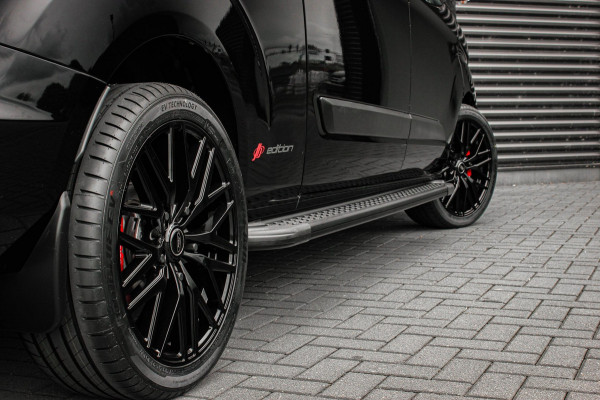 Ford Transit Custom 300 2.0 TDCI L2H1 JB-EDITION / 130PK AUTOMAAT / FULL BLACK / RAPTOR GRILL / SIDE-BARS / TREKHAAK /APPLECARPLAY