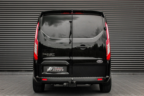 Ford Transit Custom 300 2.0 TDCI L2H1 JB-EDITION / 130PK AUTOMAAT / FULL BLACK / RAPTOR GRILL / SIDE-BARS / TREKHAAK /APPLECARPLAY