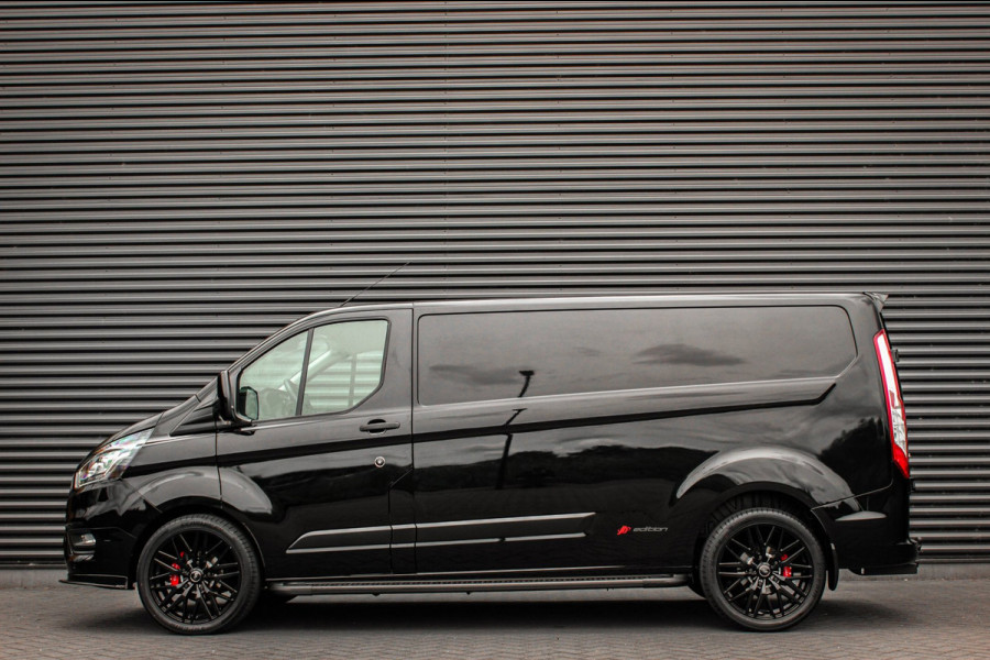 Ford Transit Custom 300 2.0 TDCI L2H1 JB-EDITION / 130PK AUTOMAAT / FULL BLACK / RAPTOR GRILL / SIDE-BARS / TREKHAAK /APPLECARPLAY