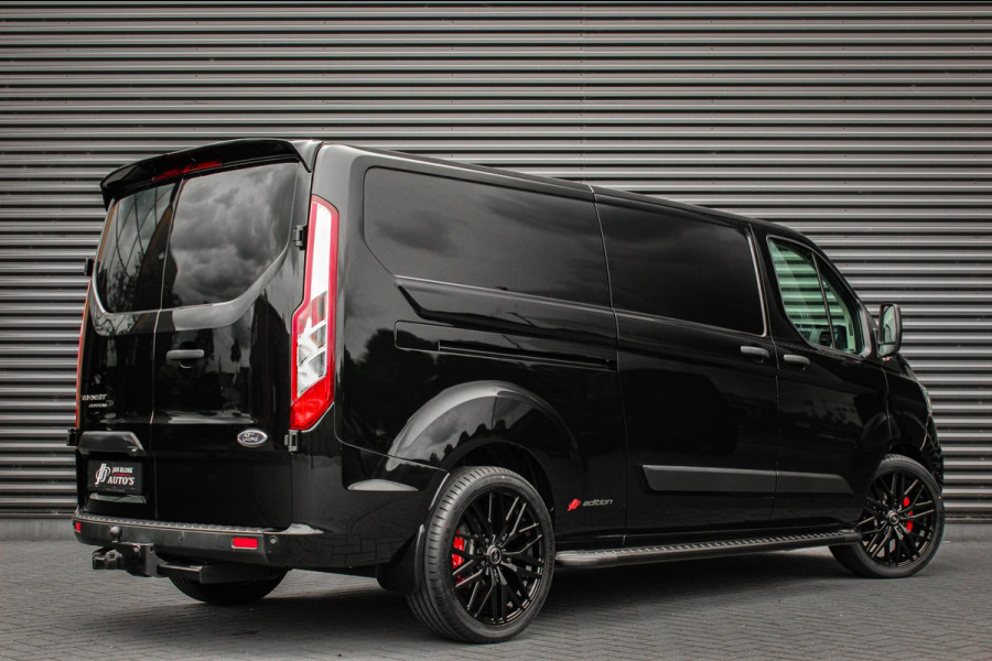 Ford Transit Custom 300 2.0 TDCI L2H1 JB-EDITION / 130PK AUTOMAAT / FULL BLACK / RAPTOR GRILL / SIDE-BARS / TREKHAAK /APPLECARPLAY