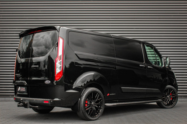 Ford Transit Custom 300 2.0 TDCI L2H1 JB-EDITION / 130PK AUTOMAAT / FULL BLACK / RAPTOR GRILL / SIDE-BARS / TREKHAAK /APPLECARPLAY
