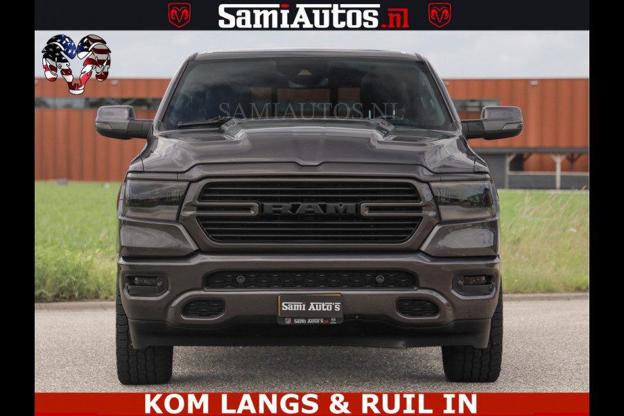 Dodge Ram SPORT | 5.7 V8 HEMI 402PK | GRANITE CRYSTAL | GROOTSCHERM | PANO | LIMITED WIELEN | DUBBEL CABINE DC | 5 PERSOONS | GRIJSKENTEKEN |