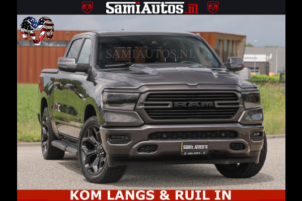 Dodge Ram SPORT | 5.7 V8 HEMI 402PK | GRANITE CRYSTAL | GROOTSCHERM | PANO | LIMITED WIELEN | DUBBEL CABINE DC | 5 PERSOONS | GRIJSKENTEKEN |