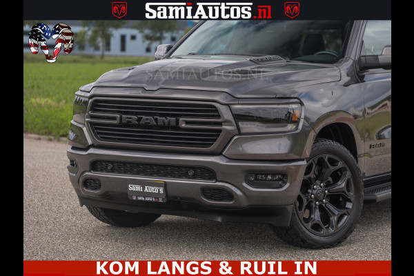 Dodge Ram SPORT | 5.7 V8 HEMI 402PK | GRANITE CRYSTAL | GROOTSCHERM | PANO | LIMITED WIELEN | DUBBEL CABINE DC | 5 PERSOONS | GRIJSKENTEKEN |