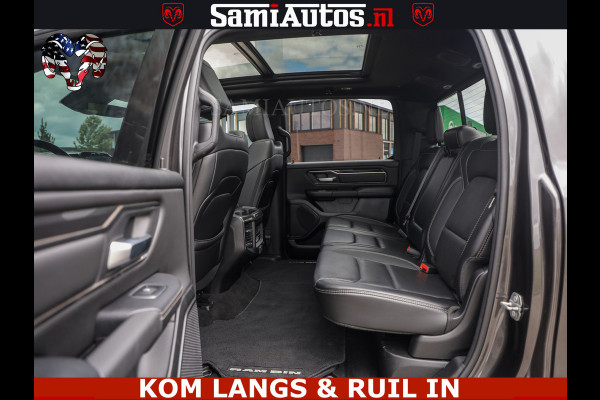Dodge Ram SPORT | 5.7 V8 HEMI 402PK | GRANITE CRYSTAL | GROOTSCHERM | PANO | LIMITED WIELEN | DUBBEL CABINE DC | 5 PERSOONS | GRIJSKENTEKEN |