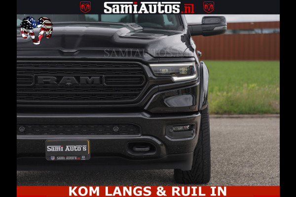 Dodge Ram LIMITED HULK | 5.7 V8 402PK " HEMI | HUD | LUCHTVERING | PANO | MWK KLEP | MEGA VOL | DC | 5 PERS | CREW CAB | DUBBELE CABINE | GRIJSKENETEKN | MEEST COMFORTABELE BEDRIJFSAUTO |