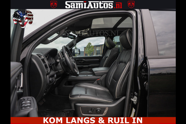 Dodge Ram LIMITED HULK | 5.7 V8 402PK " HEMI | HUD | LUCHTVERING | PANO | MWK KLEP | MEGA VOL | DC | 5 PERS | CREW CAB | DUBBELE CABINE | GRIJSKENETEKN | MEEST COMFORTABELE BEDRIJFSAUTO |