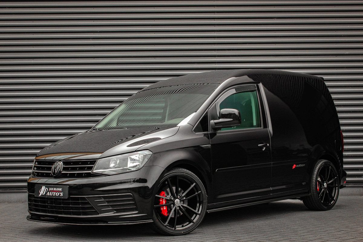Volkswagen Caddy 2.0 TDI 185PK JB- EDITION / FULL BLACK / SCHROEFSET / LEDEREN BEKLEDING / NIEUWSTAAT / ELEK- PAKKET / MAXTON PACK