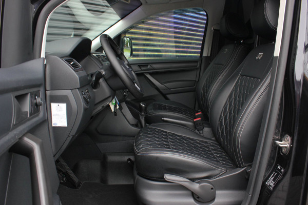 Volkswagen Caddy 2.0 TDI 185PK JB- EDITION / FULL BLACK / SCHROEFSET / LEDEREN BEKLEDING / NIEUWSTAAT / ELEK- PAKKET / MAXTON PACK