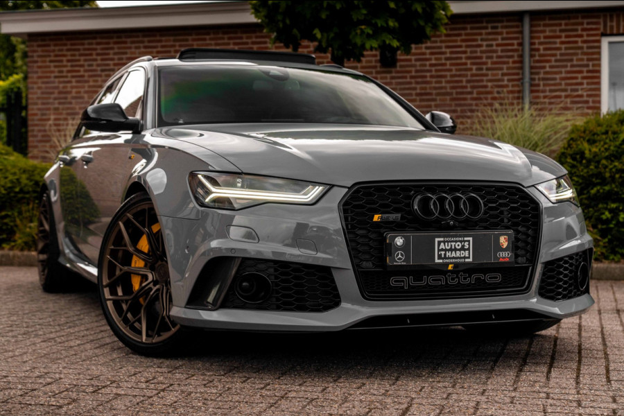 Audi RS6 Avant 4.0 TFSI Quattro Performance Pro Line Plus Keramisch Pano Carbon B&O 360 Camera 21'' WF