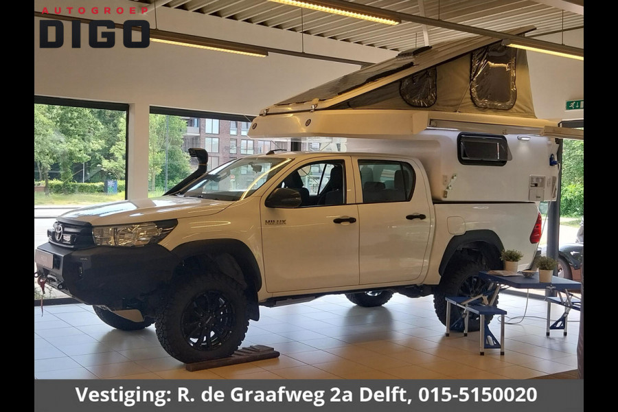 Toyota Hilux Camper 2.4 D-4D Dubbele Cabine Cool Comfort (ex.BTW) UNIEK IN NEDERLAND!