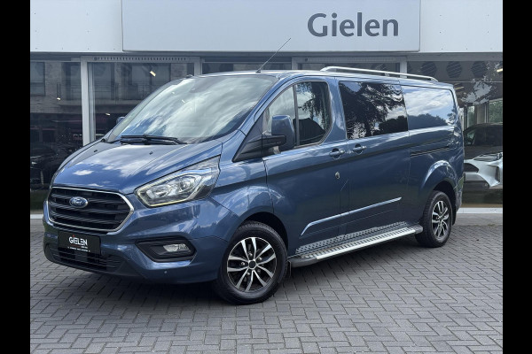 Ford Transit Custom GB 2.0 TDCi 170PK 340 L2H1 Limited | Navigatie, Parkeersensoren, Roofrails, Trekhaak, Dubbele Cabine, Dubbele schuifdeur