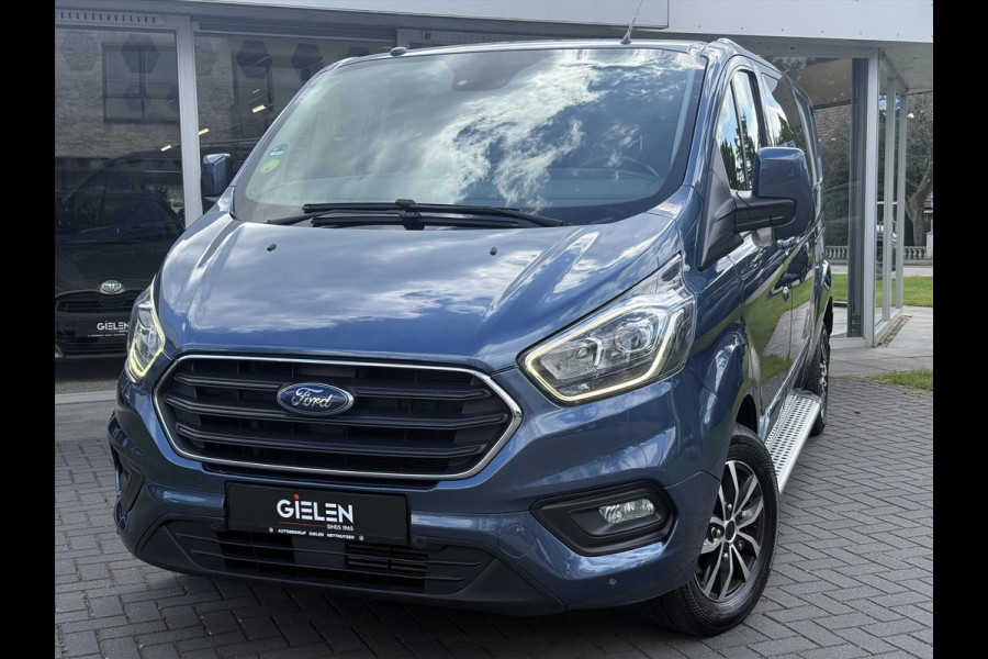 Ford Transit Custom GB 2.0 TDCi 170PK 340 L2H1 Limited | Navigatie, Parkeersensoren, Roofrails, Trekhaak, Dubbele Cabine, Dubbele schuifdeur