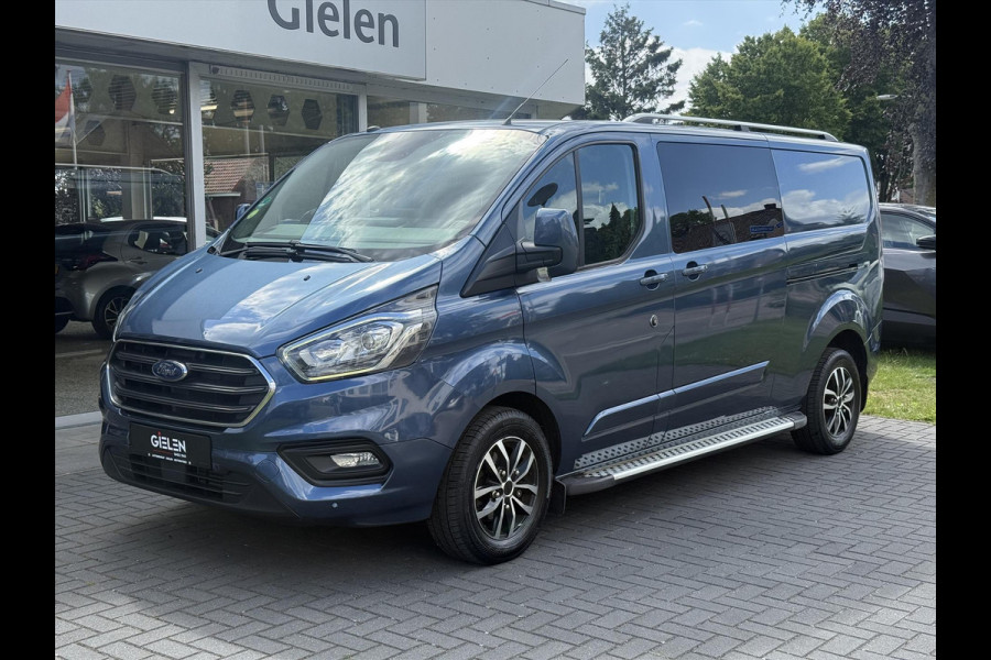 Ford Transit Custom GB 2.0 TDCi 170PK 340 L2H1 Limited | Navigatie, Parkeersensoren, Roofrails, Trekhaak, Dubbele Cabine, Dubbele schuifdeur