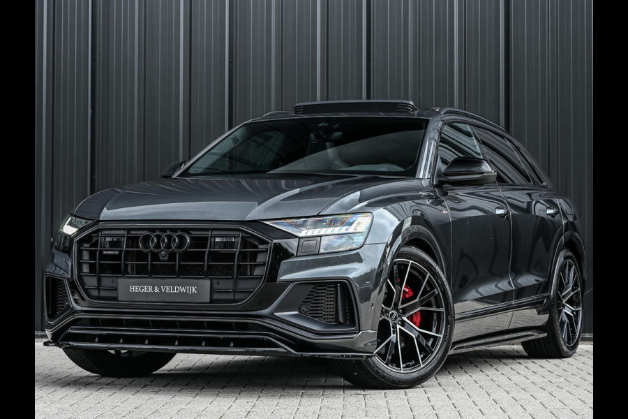 Audi Q8 60 TFSI e quattro Pro Line S Competition | Panoramadak | Luchtvering | B&O | Adaptive Cruise | Ambiance Interieur | 360 Camera | Memory Seats | Stuurverwarming |