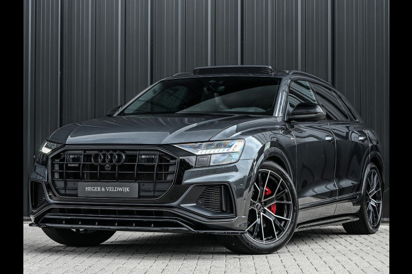 Audi Q8 60 TFSI e quattro Pro Line S Competition | Panoramadak | Luchtvering | B&O | Adaptive Cruise | Ambiance Interieur | 360 Camera | Memory Seats | Stuurverwarming |