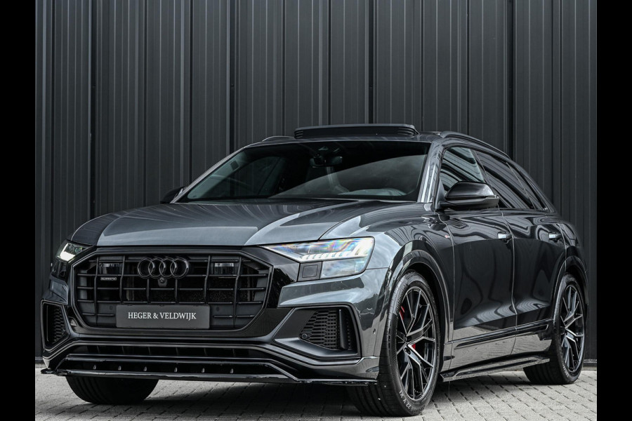 Audi Q8 60 TFSI e quattro Pro Line S Competition | Panoramadak | Luchtvering | B&O | Adaptive Cruise | Ambiance Interieur | 360 Camera | Memory Seats | Stuurverwarming |