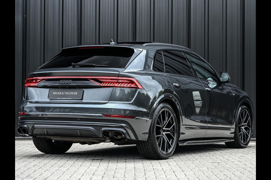Audi Q8 60 TFSI e quattro Pro Line S Competition | Panoramadak | Luchtvering | B&O | Adaptive Cruise | Ambiance Interieur | 360 Camera | Memory Seats | Stuurverwarming |