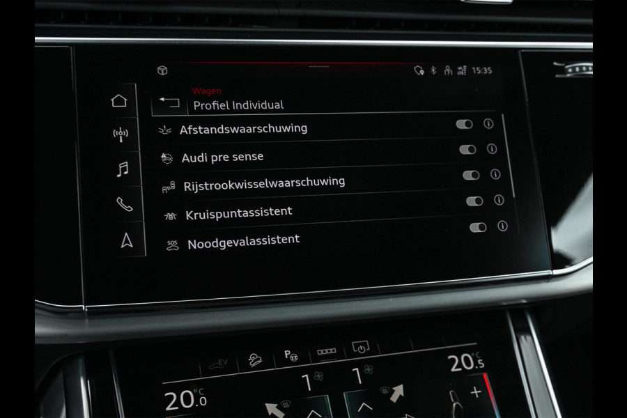 Audi Q8 60 TFSI e quattro Pro Line S Competition | Panoramadak | Luchtvering | B&O | Adaptive Cruise | Ambiance Interieur | 360 Camera | Memory Seats | Stuurverwarming |