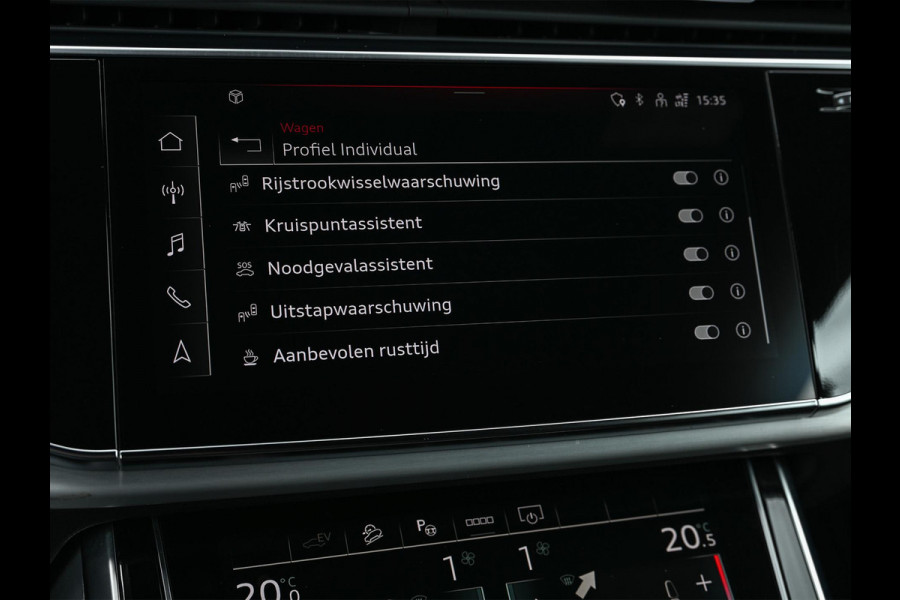 Audi Q8 60 TFSI e quattro Pro Line S Competition | Panoramadak | Luchtvering | B&O | Adaptive Cruise | Ambiance Interieur | 360 Camera | Memory Seats | Stuurverwarming |