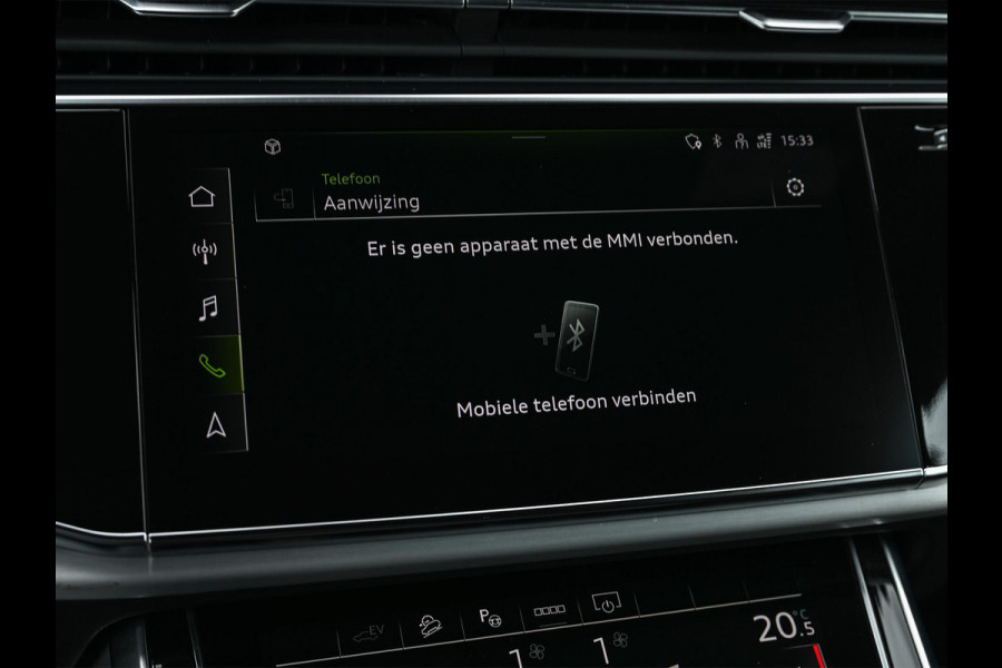 Audi Q8 60 TFSI e quattro Pro Line S Competition | Panoramadak | Luchtvering | B&O | Adaptive Cruise | Ambiance Interieur | 360 Camera | Memory Seats | Stuurverwarming |