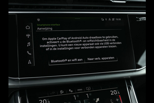 Audi Q8 60 TFSI e quattro Pro Line S Competition | Panoramadak | Luchtvering | B&O | Adaptive Cruise | Ambiance Interieur | 360 Camera | Memory Seats | Stuurverwarming |