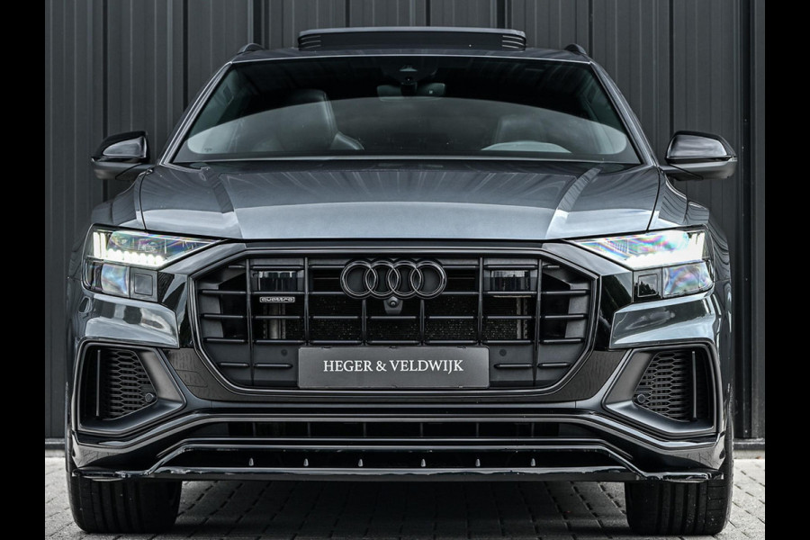 Audi Q8 60 TFSI e quattro Pro Line S Competition | Panoramadak | Luchtvering | B&O | Adaptive Cruise | Ambiance Interieur | 360 Camera | Memory Seats | Stuurverwarming |