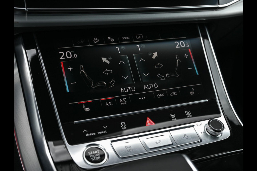 Audi Q8 60 TFSI e quattro Pro Line S Competition | Panoramadak | Luchtvering | B&O | Adaptive Cruise | Ambiance Interieur | 360 Camera | Memory Seats | Stuurverwarming |